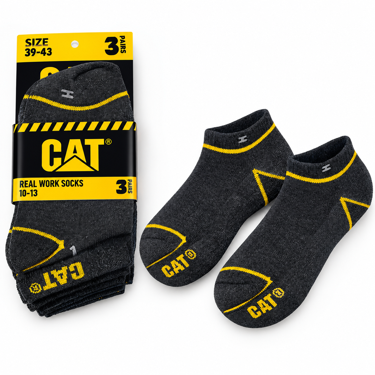 CAT Ankle Socks – Pack of 3 Pairs