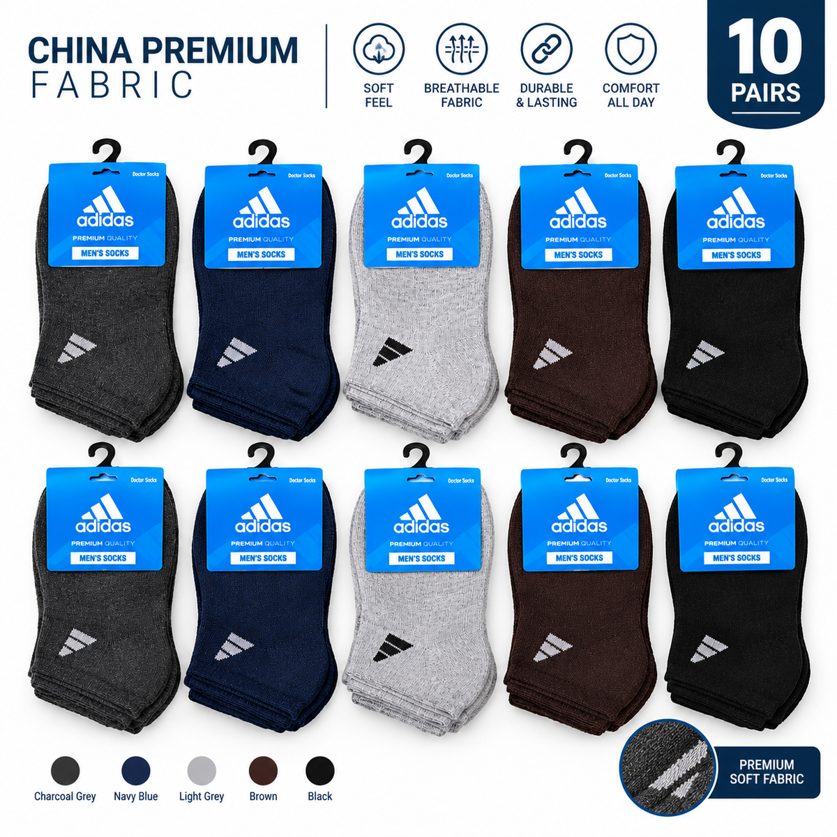 soft premium socks 10 pairs