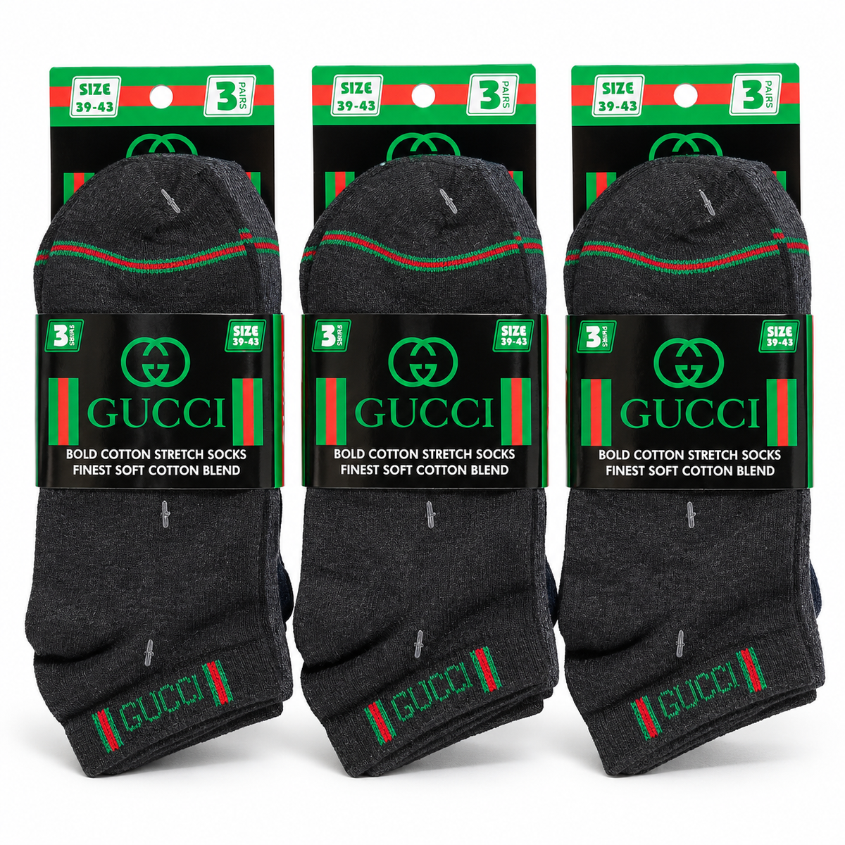 Gucci adults Socks – Pack of 3